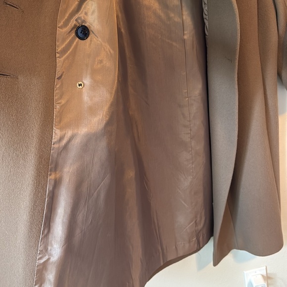 Cedarhurst Classics Wear in Good Health Taupe Tan Wool Coat - Picture 15 of 16